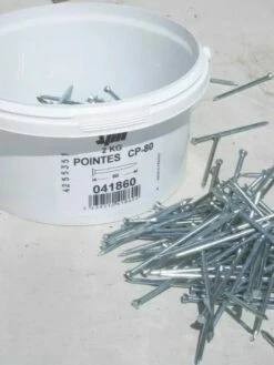 Clous Avec Pointe Tête Fraisée CP - Seau De 2 Kg