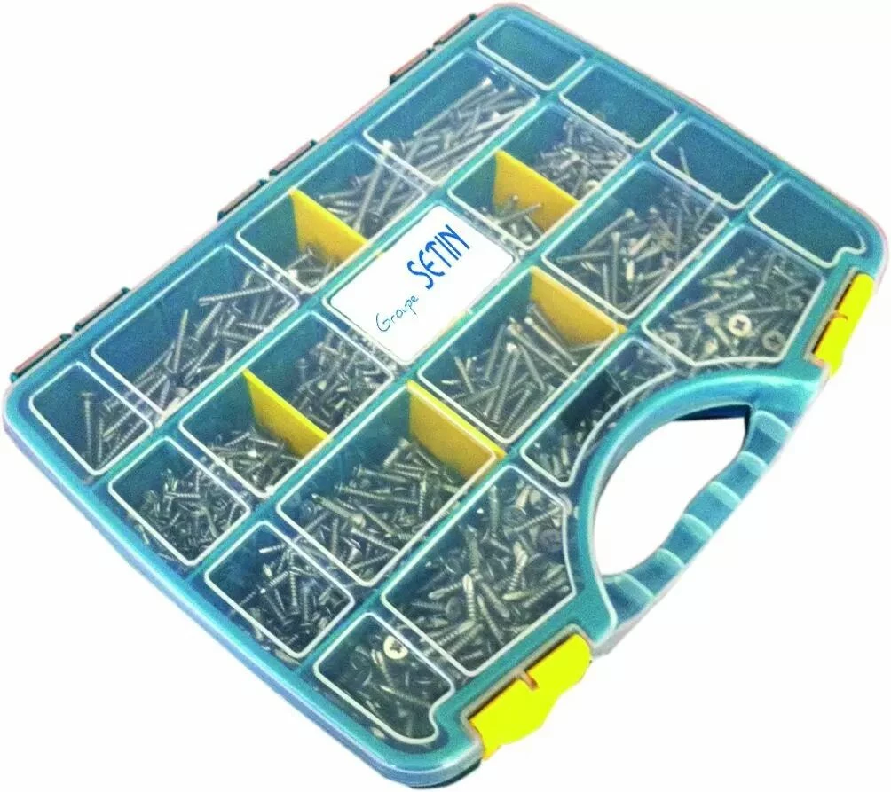 Coffret 1215 Vis Autoperceuse Tête Cylindrique Inox A2 Empreinte Pozidriv - DIN 7504M 1 Coffret 1215 Vis Autoperceuse Tête Cylindrique Inox A2 Empreinte Pozidriv - DIN 7504M