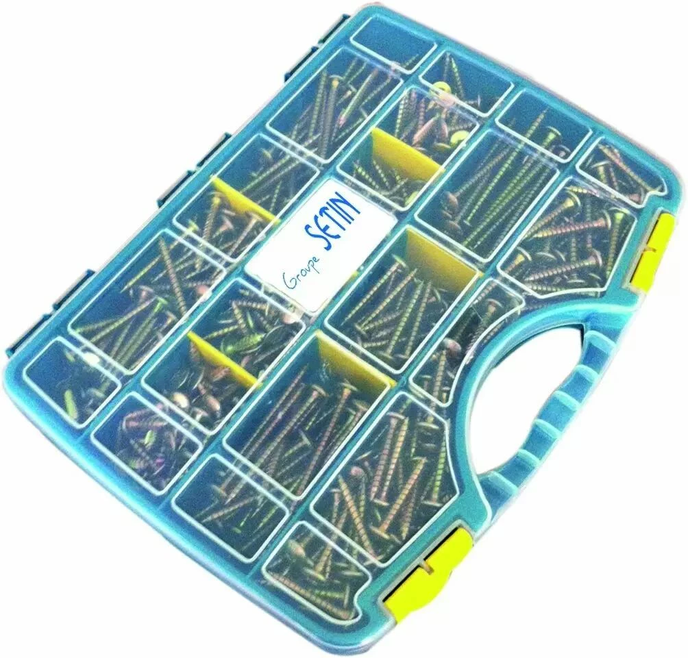 Coffret 325 Vis Penture Acier Bichromatée 1 Coffret 325 Vis Penture Acier Bichromatée