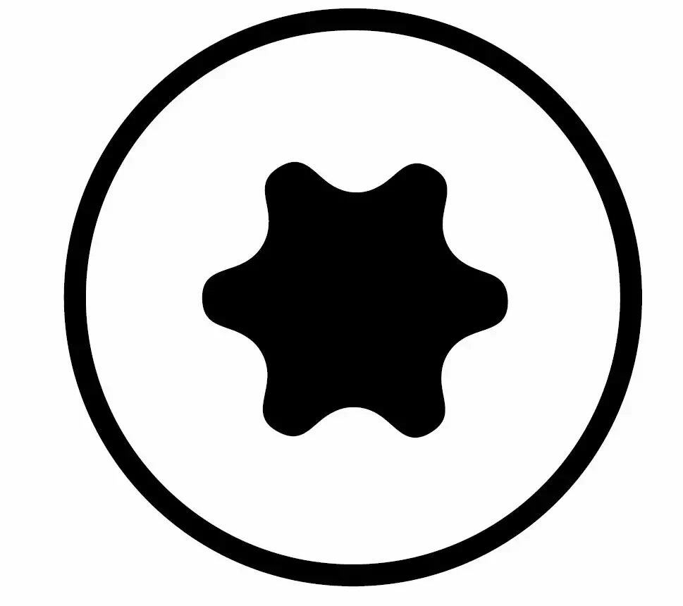 Vis Autoperceuse à Ailettes - Tête Fraisée Crantée Empreinte Torx Acier Zingué 1 Vis Autoperceuse à Ailettes - Tête Fraisée Crantée Empreinte Torx Acier Zingué