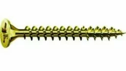 Vis à Bois Aggloméré - Acier Bichromaté - Filetage Total - Spax Standard