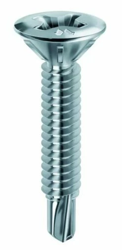 Mustad Acier - Filetage Total - Tête Fraisée Réduite Philipps - Pour Menuiserie PVC