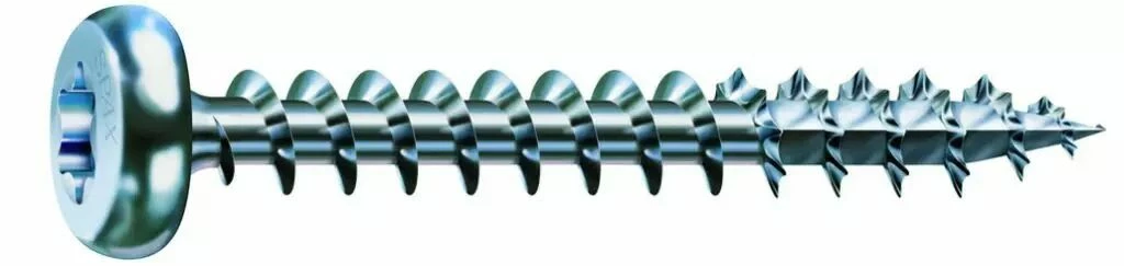 Spax Vis à Bois - Empreinte Pozidriv Acier Zingué - Filetage Total 1 Spax Vis à Bois - Empreinte Pozidriv Acier Zingué - Filetage Total