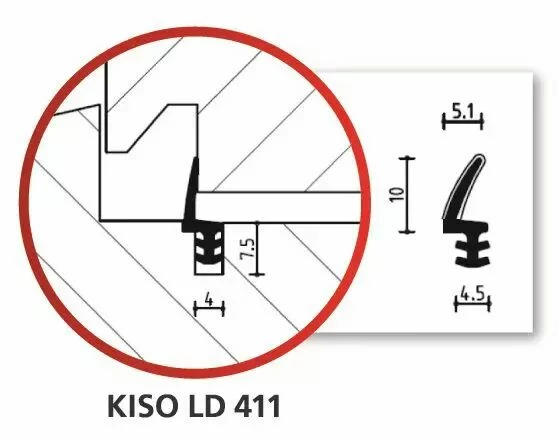 LD411PVC - Largeur De Rainure 4 Mm - Profondeur De Rainure 7,5 Mm 3 LD411PVC - Largeur De Rainure 4 Mm - Profondeur De Rainure 7,5 Mm – Image 3