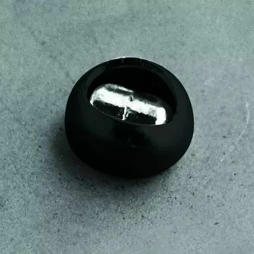 Rivet Standard - Tête Plate Laquée Noire - Alu/tige Acier 2 Rivet Standard - Tête Plate Laquée Noire - Alu/tige Acier – Image 2