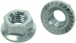 Ecrou Embase Crantée Zingué Blanc